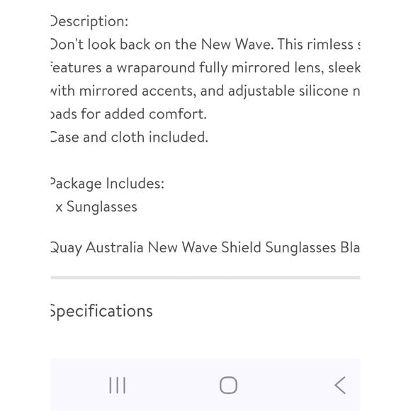 Quay Australia New Wave Sunglasses- Silver/Silver main image 10